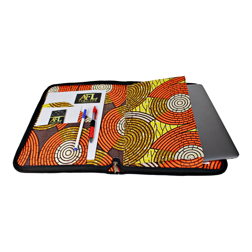 Handmade w/ Straw Fibers Document Holder/ Computer Bag / Portfolio