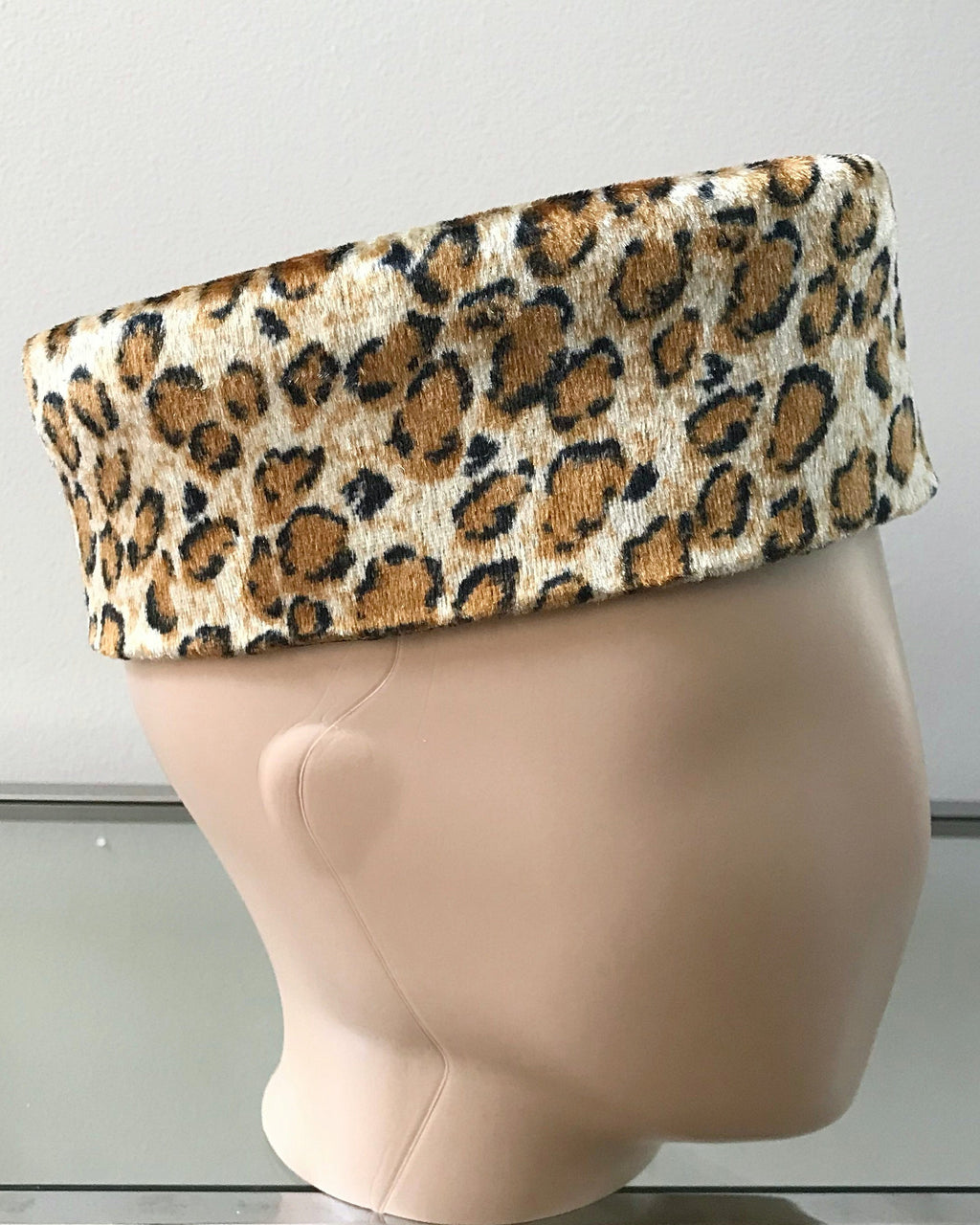 Leopard Velvet Hat for Men