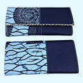 Akin African Print Purse Wallet - Blue