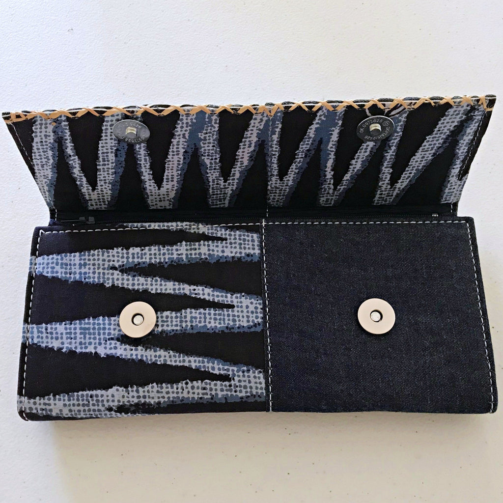 Bandjoun Bamileke Fabric African Print Purse Wallet